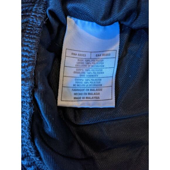 Mens Nike Polyester Athletic Shorts Size L Black Embroidered Swoosh Logo - Picture 4 of 10